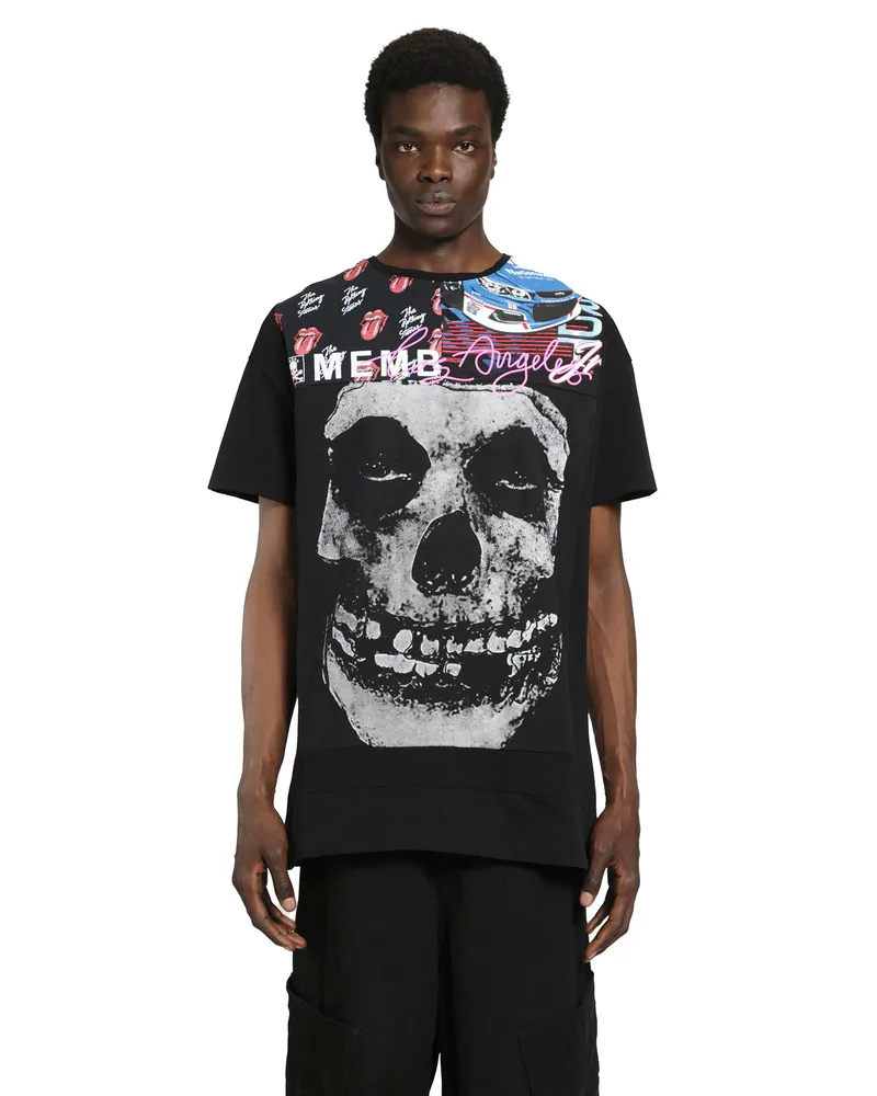 Massimo Sabbadin Printed Jersey T-shirt Black
