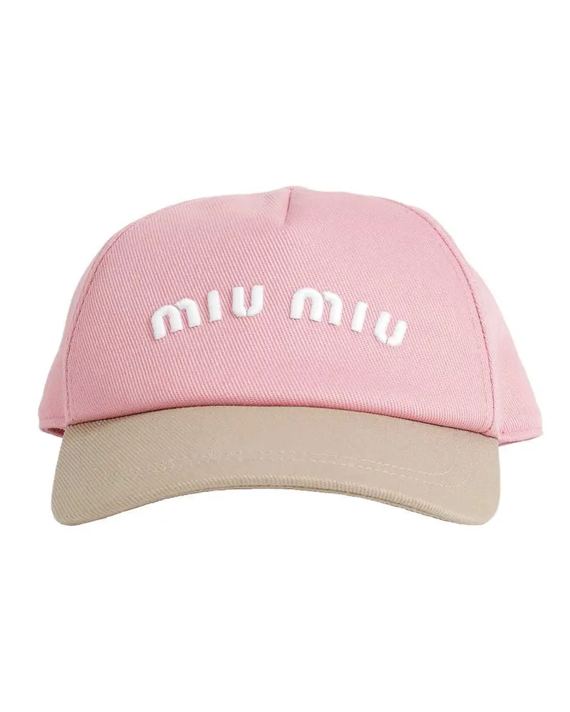 Miu Miu Drill Baseball Cap Pink