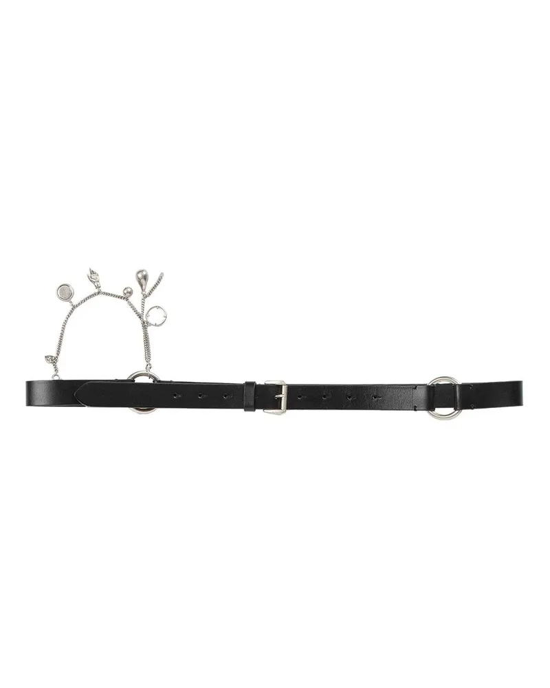 Ann Demeulemeester Charis Belt with Charms 25MM Black