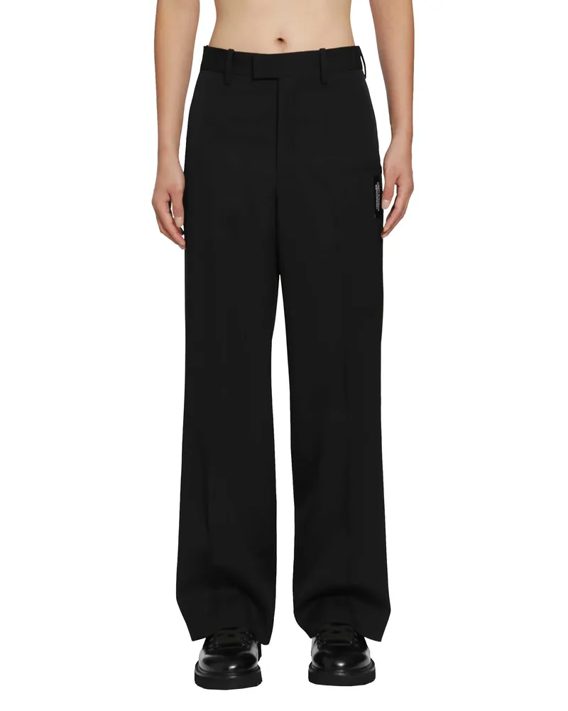 Undercover Cindy Sherman Wool Side Slacks Black
