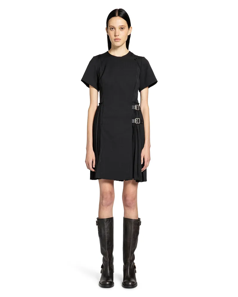Burberry Wool Blend Kilt dress Black