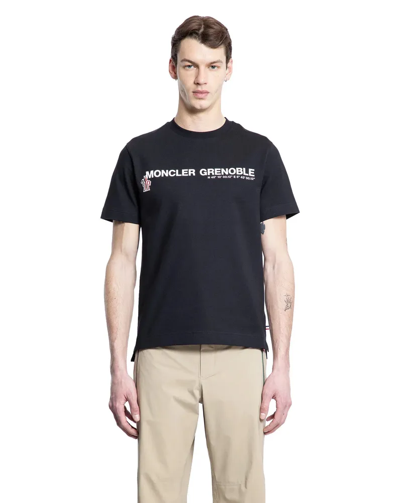 Moncler Coordinates Logo Cotton T-Shirt Black