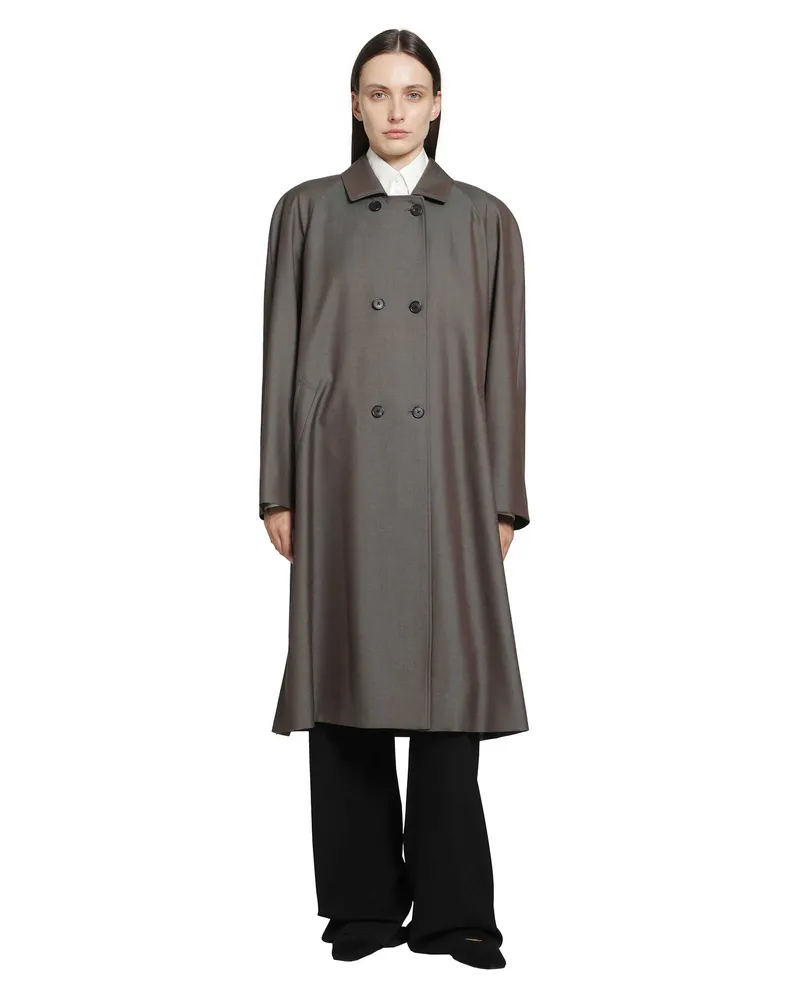 The Row Emma Coat Brown