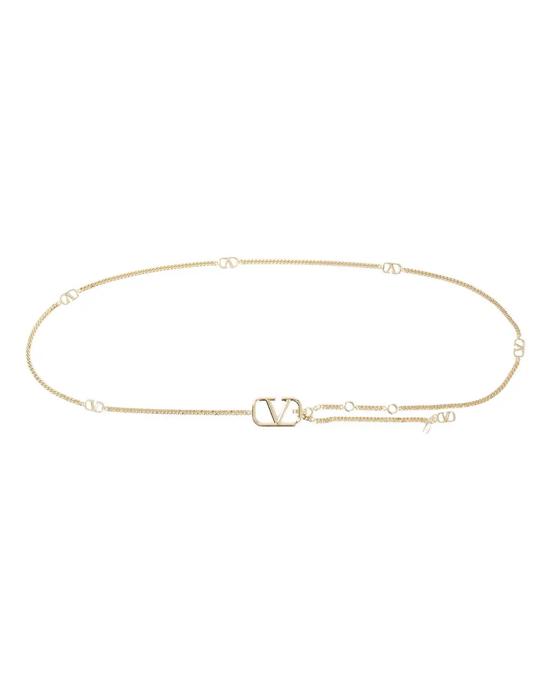 Valentino Garavani VLogo Signature Chain Belt Gold