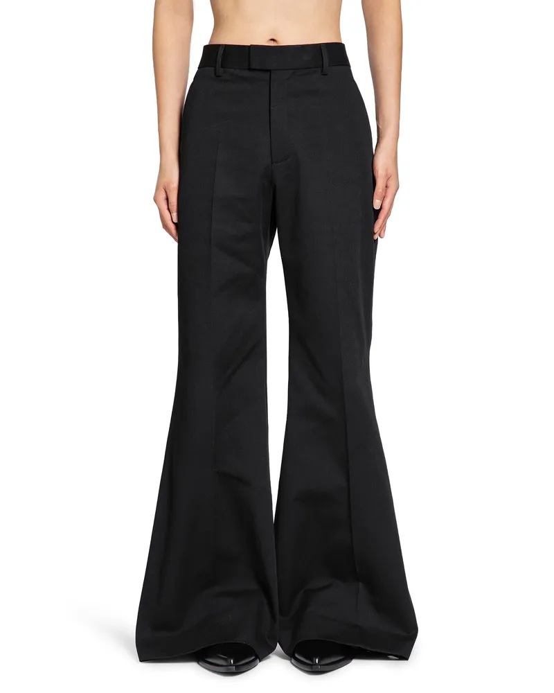 Ann Demeulemeester Leek Relaxed Bootcut trousers Black