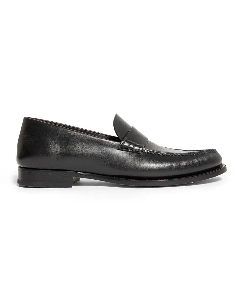 The Row Novus leather loafer Black
