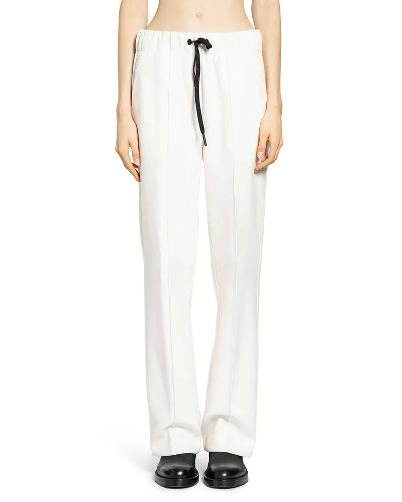 Moncler WOMAN WHITE TROUSERS White