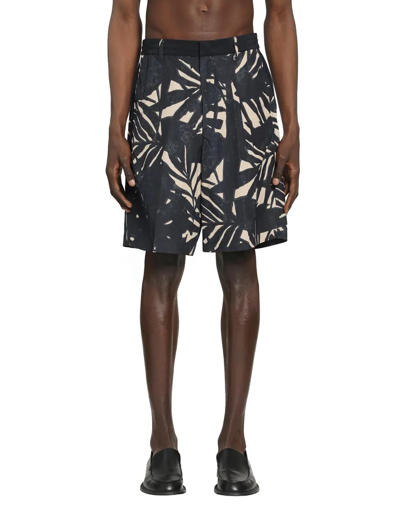 Emporio Armani Printed Bermudas Blue