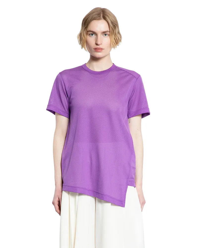 Comme des Garçons Asymmetric Nylon Mesh T-Shirt Purple
