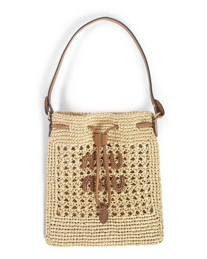 Miu Miu WOMAN BEIGE TOP HANDLE BAGS Beige