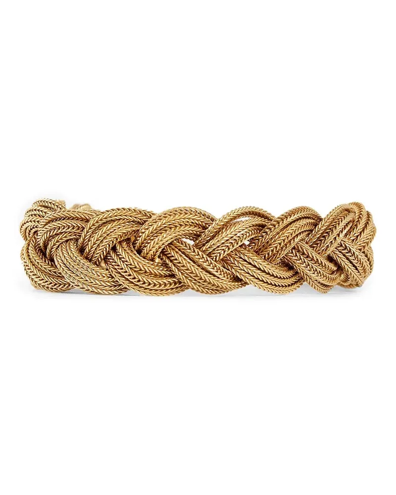 Emanuele Bicocchi Gold-Plated Braided Bracelet Gold
