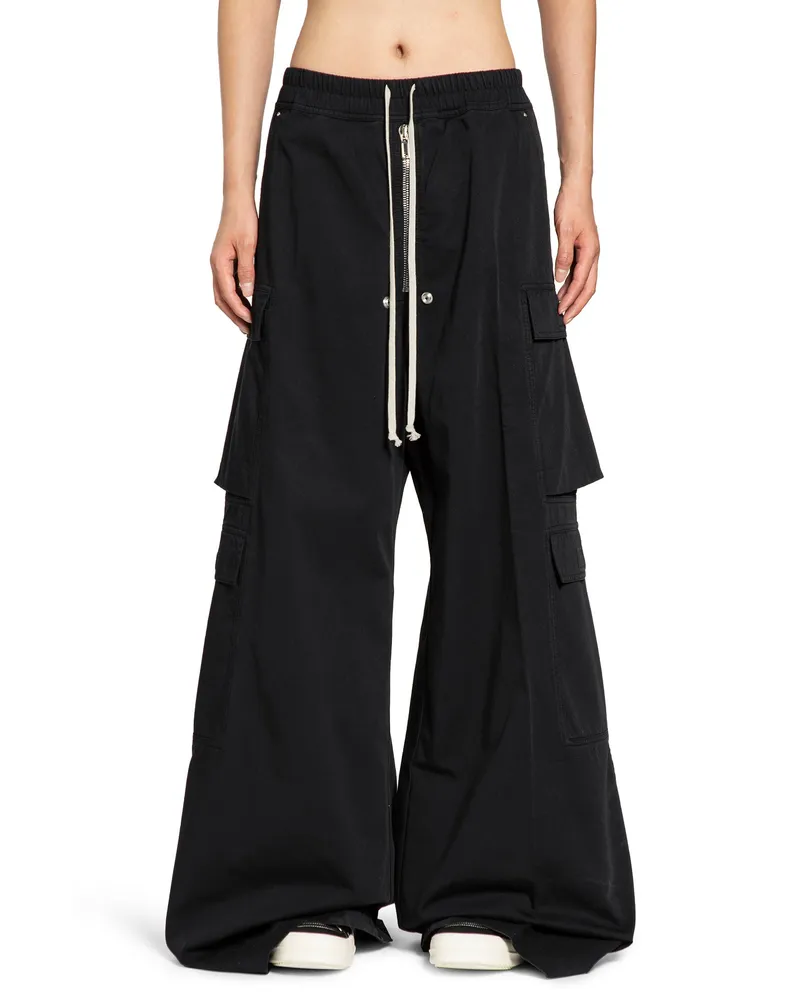 DRKSHDW by Rick Owens Pantaloni Double Cargo Jumbo Belas Black