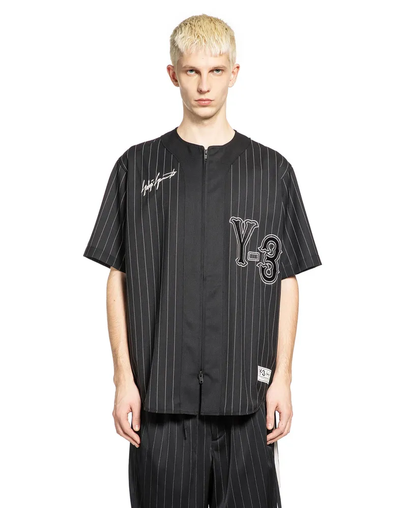 Y-3 Elite 5 Baseball Shirt Black&white
