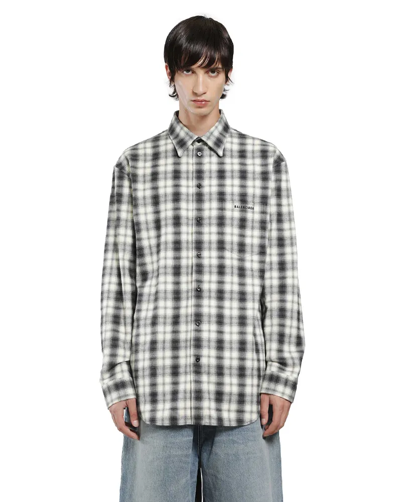 Balenciaga Regular Fit Shirt Black&white