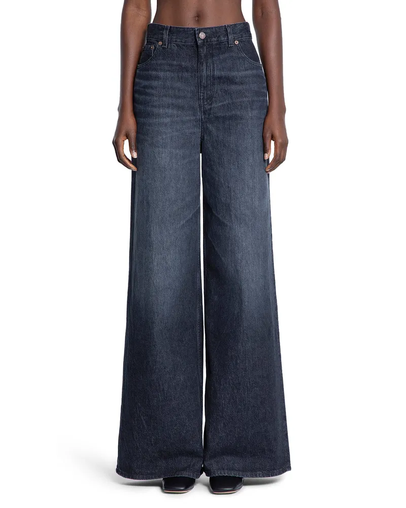 Chloé High-Rise Wide-Leg Jeans Black
