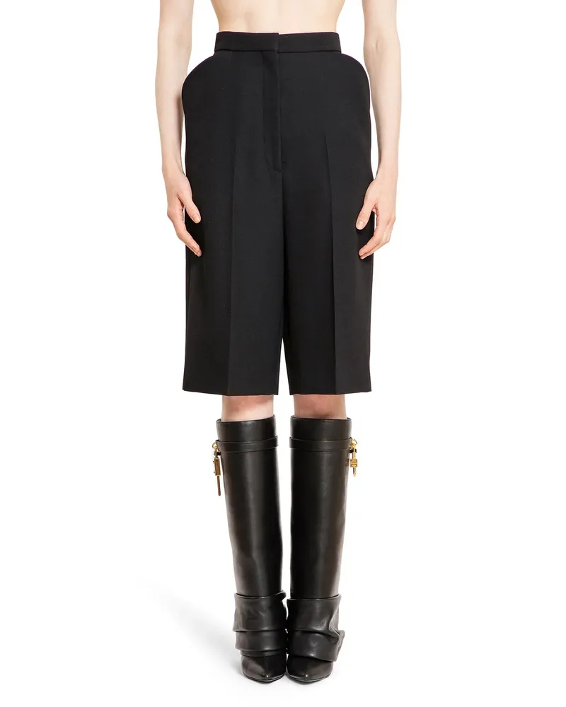 Givenchy Pantaloncini su misura in lana Black
