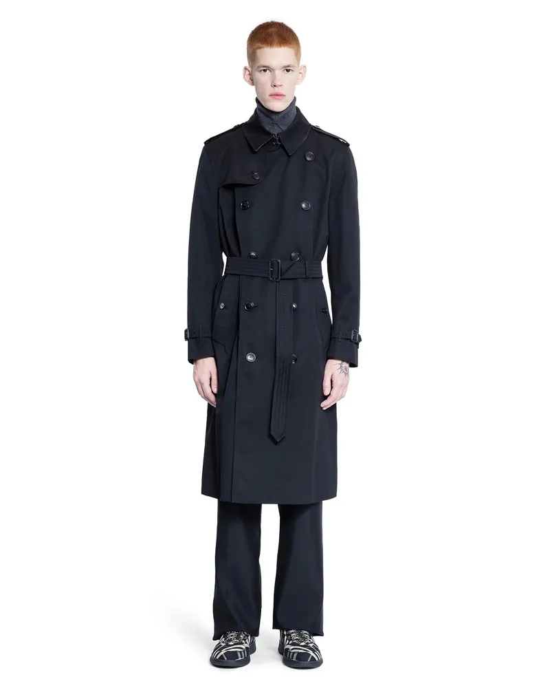 Burberry Lungo trench coat Heritage Kensington Black
