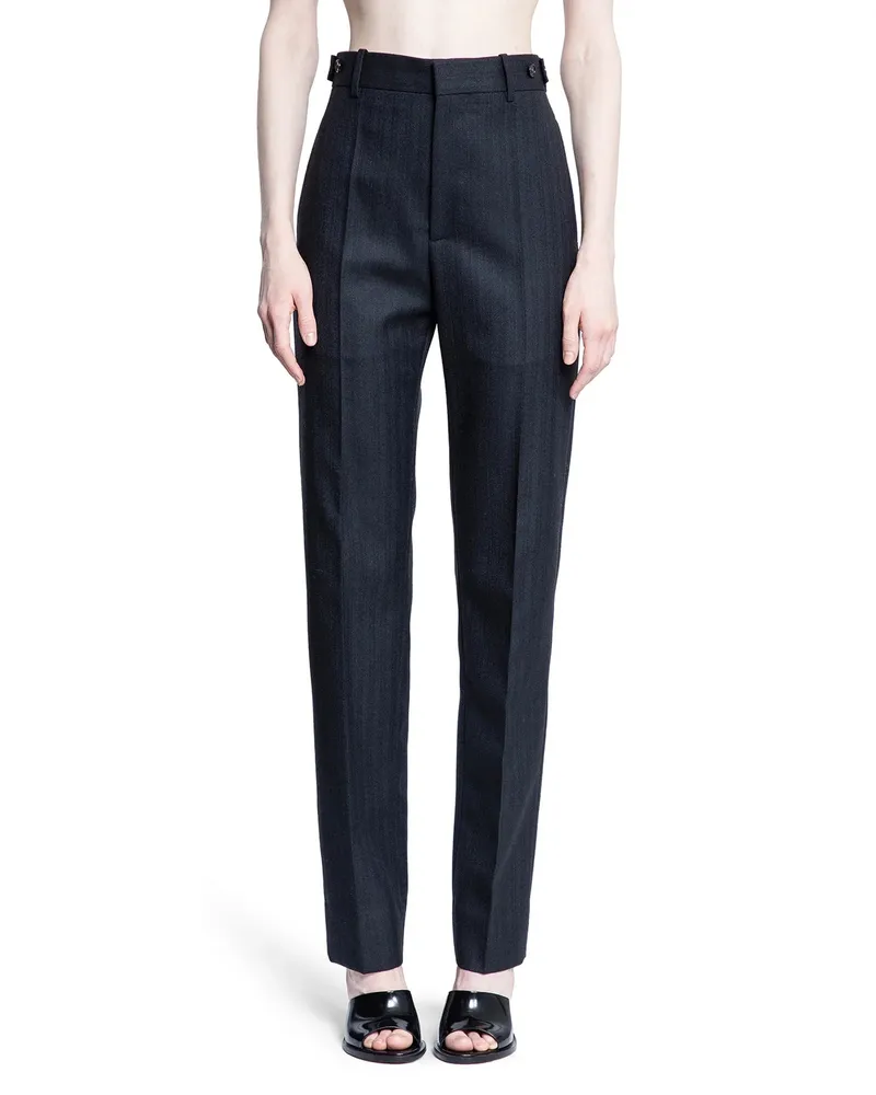 Bottega Veneta Pantaloni di lana a righe sottili Blue
