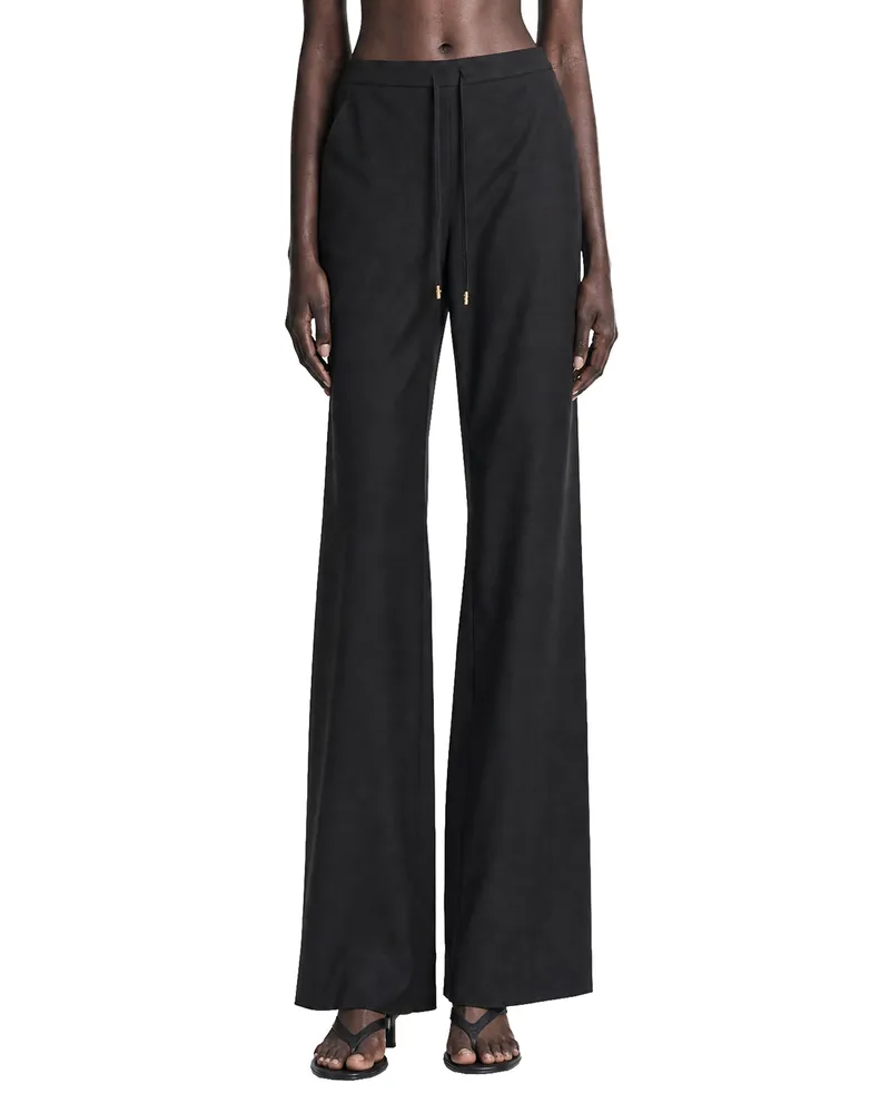 Max Mara Light Woollen Clotch Trousers Black