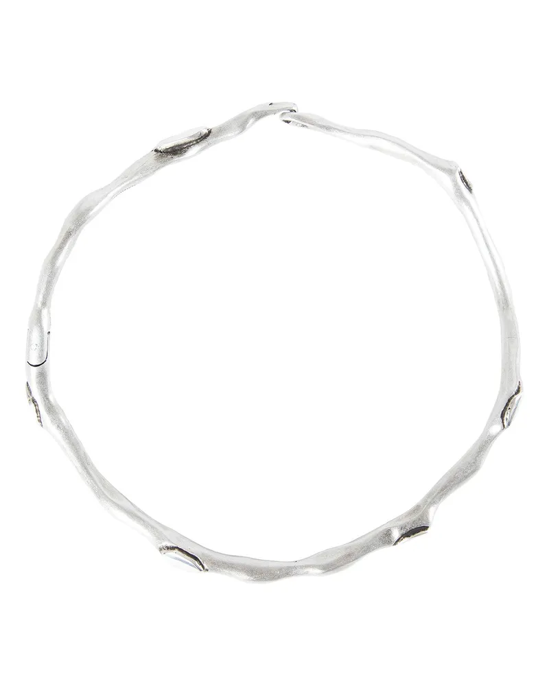 Ann Demeulemeester Mieli Futuristic Thorn Necklace Silver