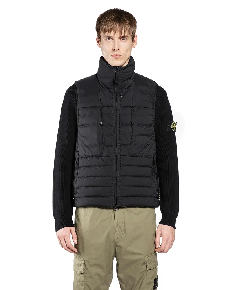 Stone Island G100007 Seamless Tunnel Down-TC Vest Black