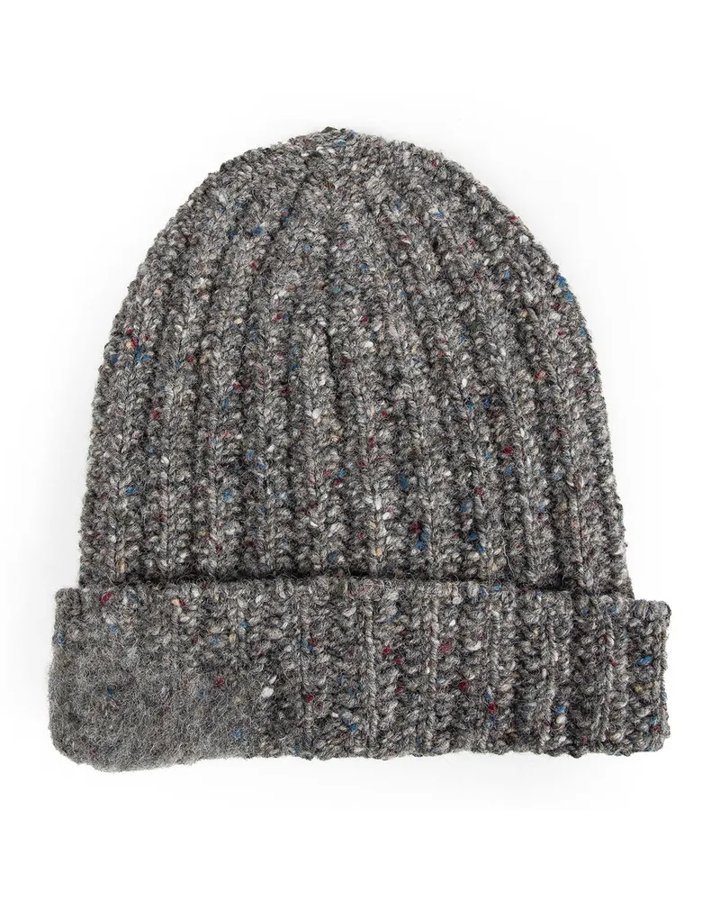 Maison Margiela Four-Stitch Logo Beanie Grey