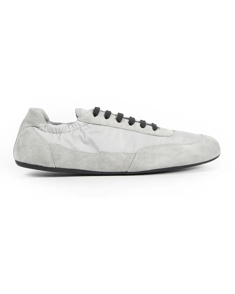 Prada Collapse Re-Nylon and Suede Sneakers Grey
