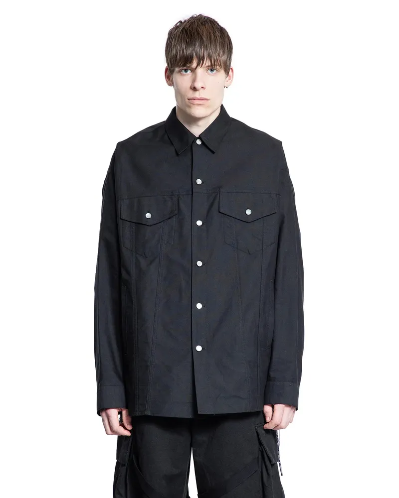 Mastermind World Denim Logo Shirt Black