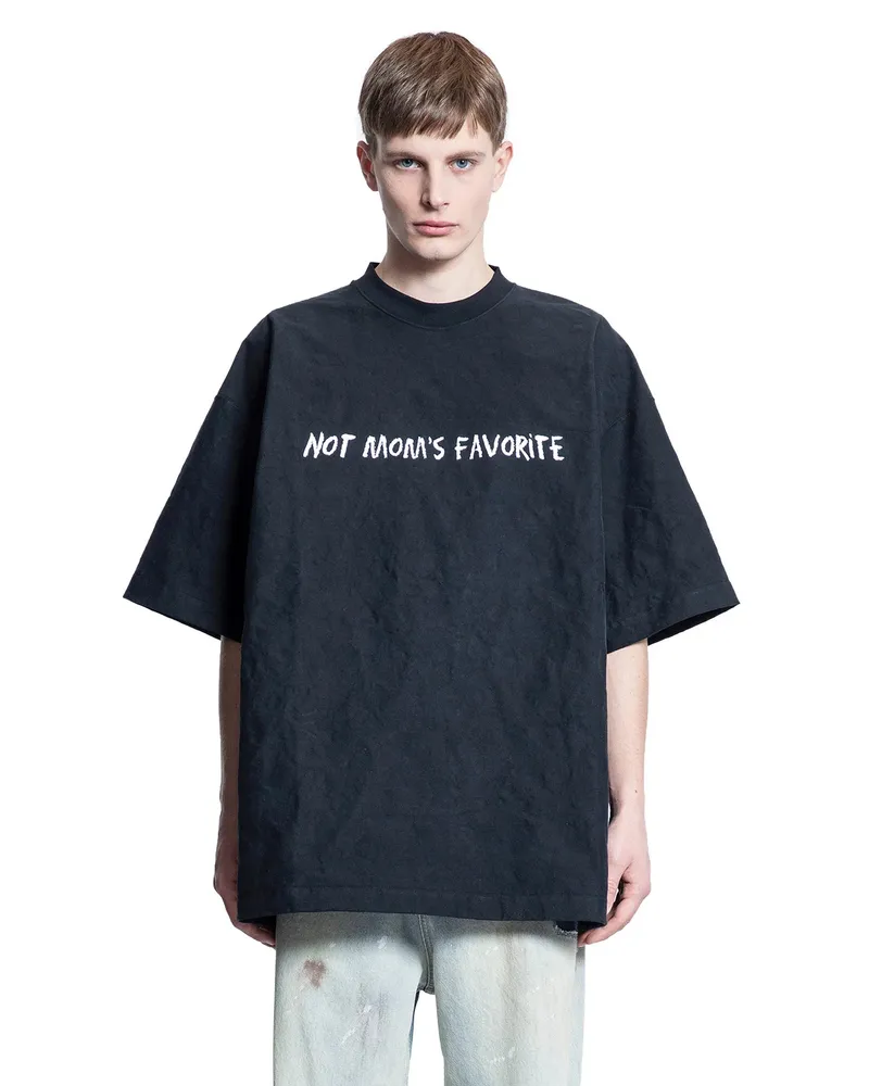 VETEMENTS Not Mom's Favourite T-Shirt Black