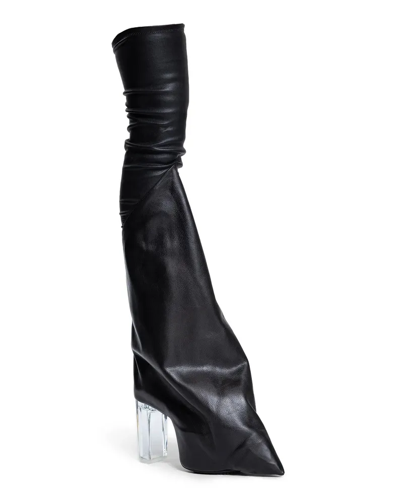 Rick Owens Hollywood Taco in Stretch Lamb Leather Black