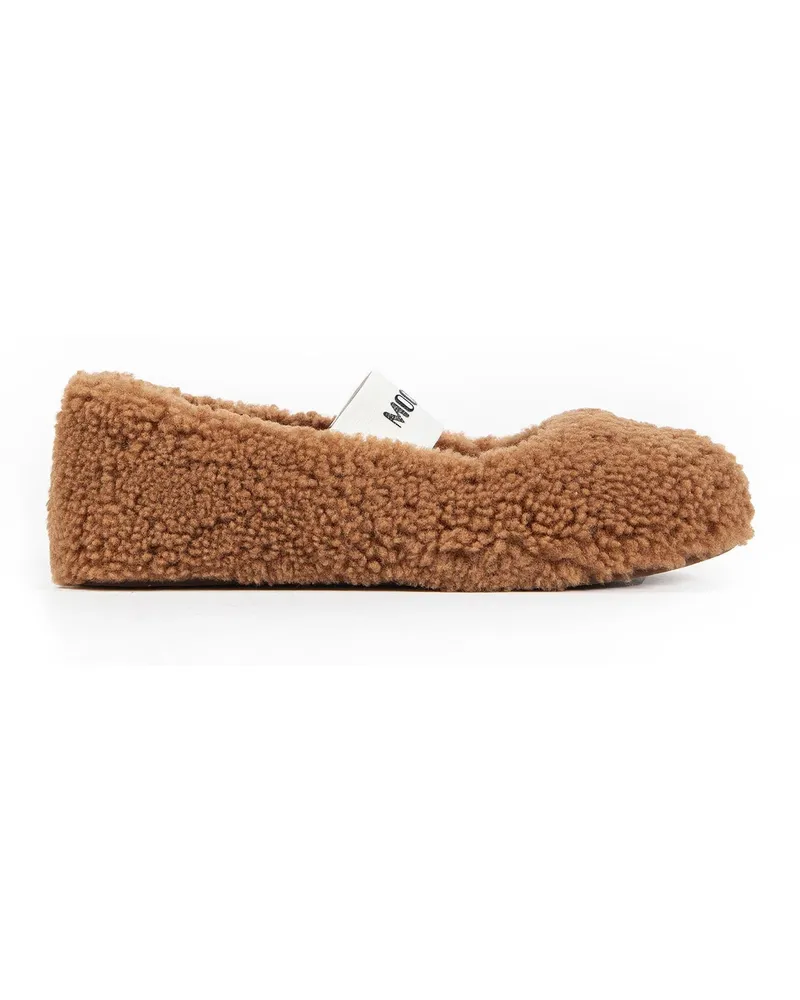 Moon Boot MB Shearling Ballerinas Brown