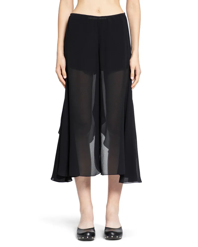 Chloé WOMAN BLACK TROUSERS Black