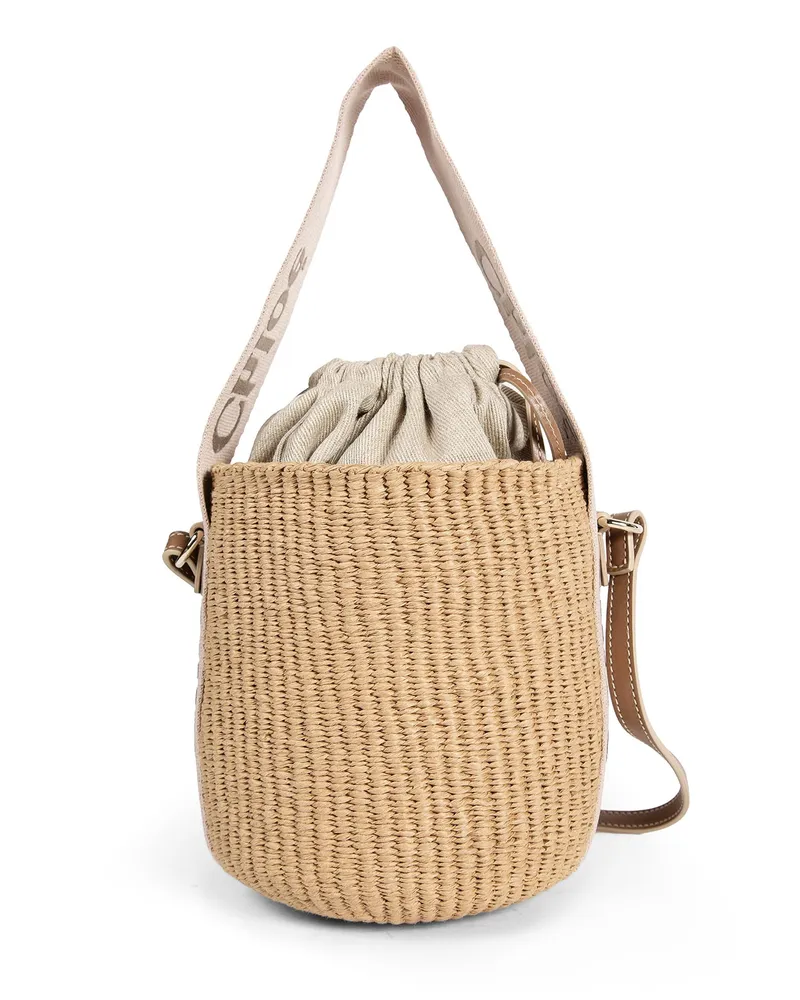 Chloé Small Woody Basket Bag Beige