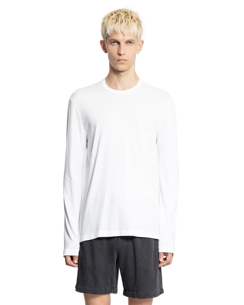 James Perse Lightweight Jersey Long Sleeve T-Shirt White