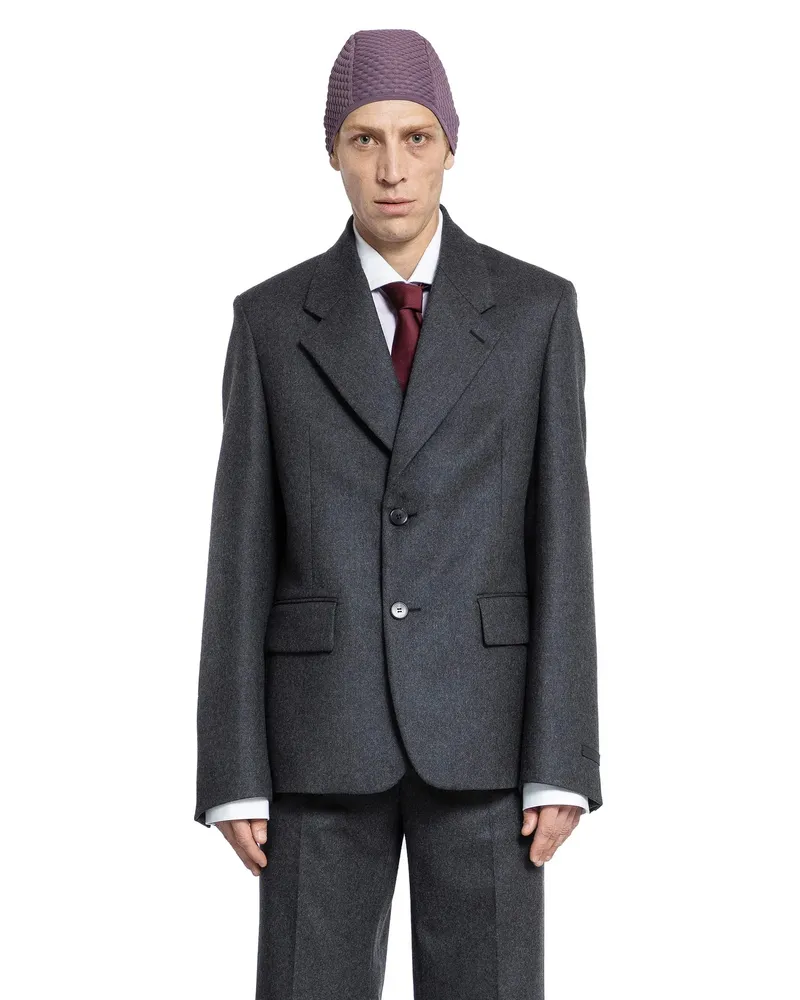 Prada Blazer di lana Grey