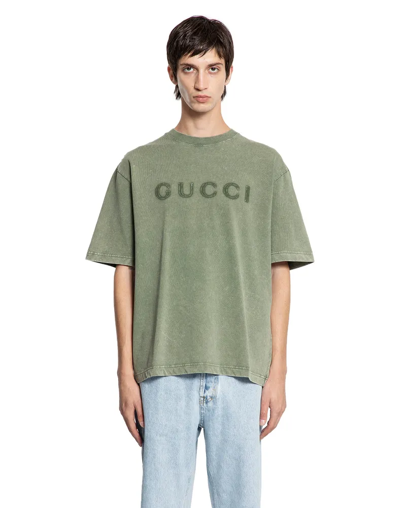 Gucci Vintage Logo T-Shirt Green