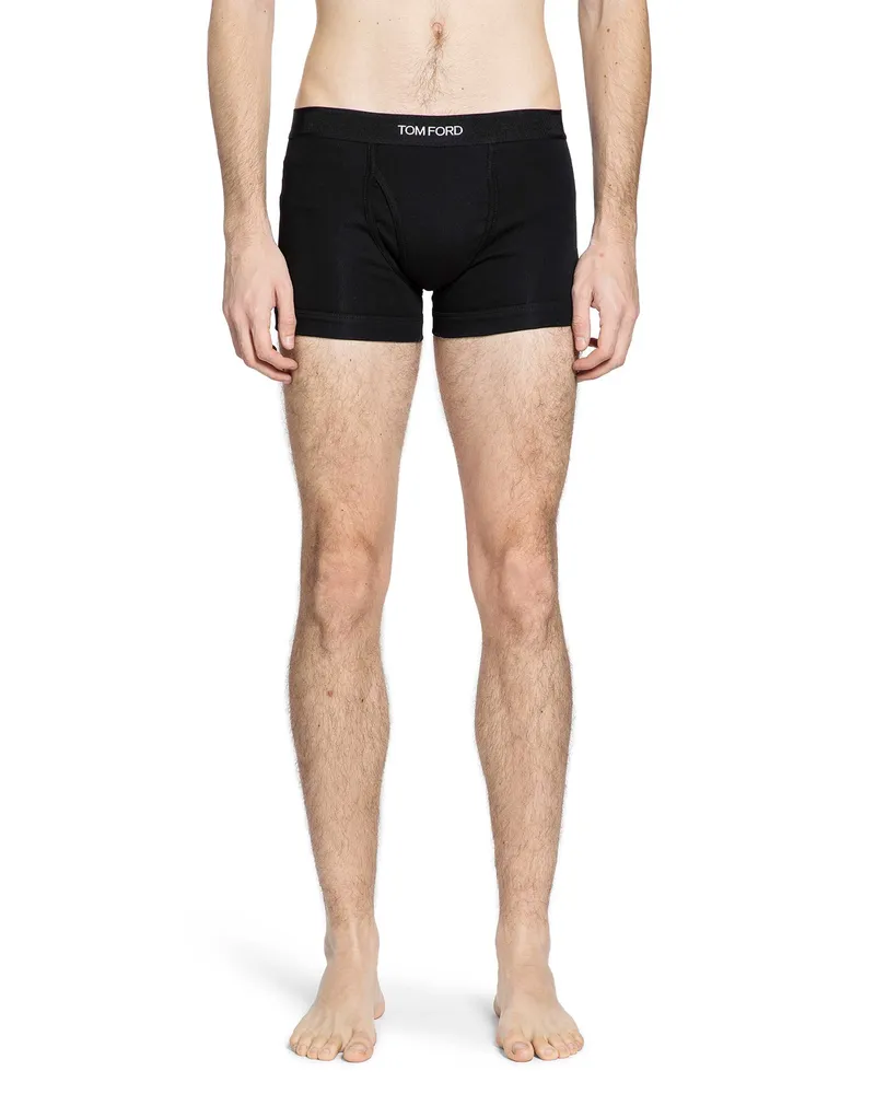 Tom Ford Cotton Boxer Briefs Black