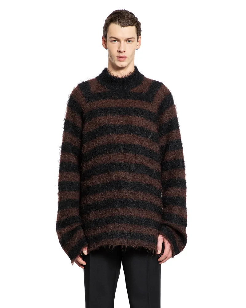 Undercover Striped Mohair Sweater Multicolor
