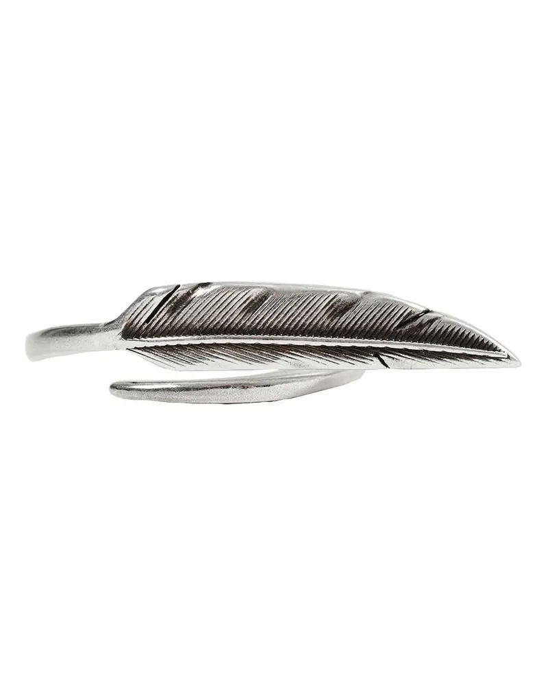 Ann Demeulemeester Berk Feather Ring Silver