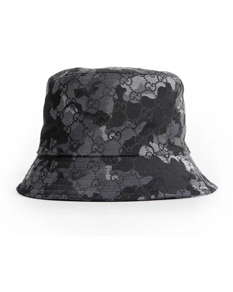 Gucci GG Marbled Canvas Bucket Hat Grey