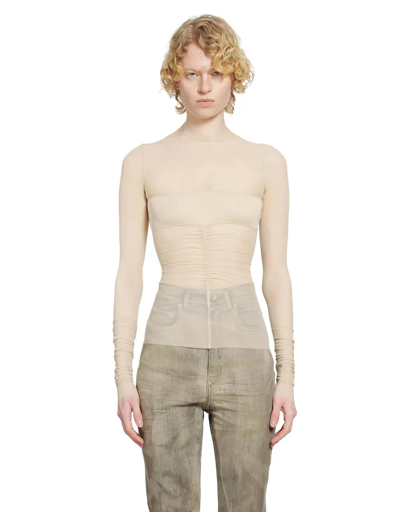 Rick Owens Temple Bandeau Top Off-white