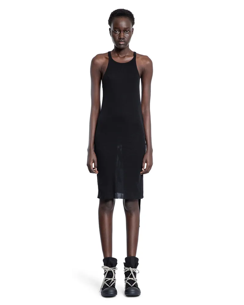 DRKSHDW by Rick Owens Hollywood Racer Back Tank Dress Black