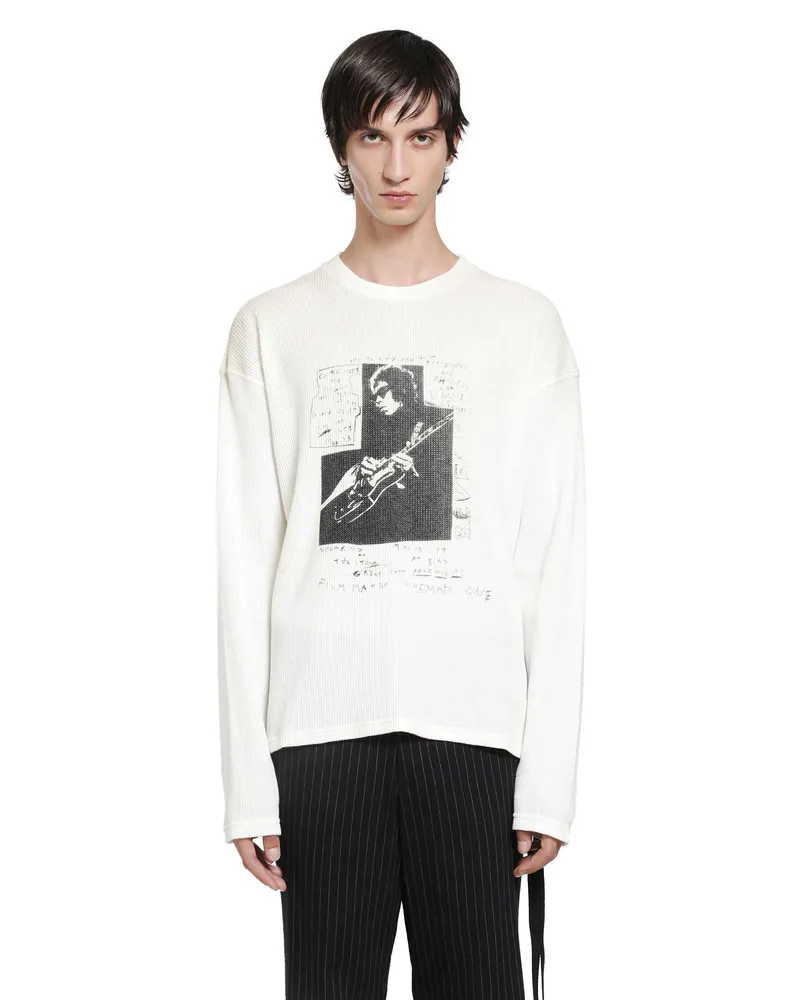 Ann Demeulemeester Emil ''The Night Whisper'' Long Sleeve T-Shirt White