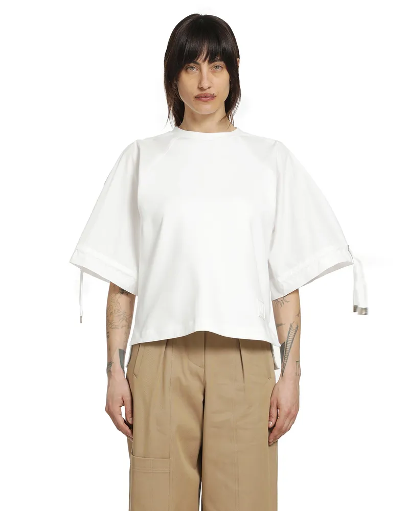 Max Mara Cotton-blend Jersey T-Shirt White