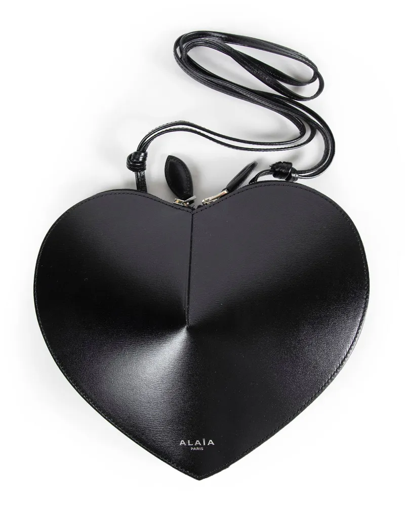Alaïa Le Coeur Crossbody Bag Black