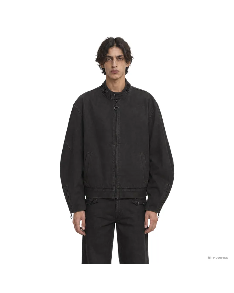 Gucci Cotton Viscose Denim Jacket Black