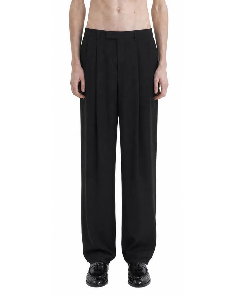 Giorgio Armani Tailored Wool Trousers Black