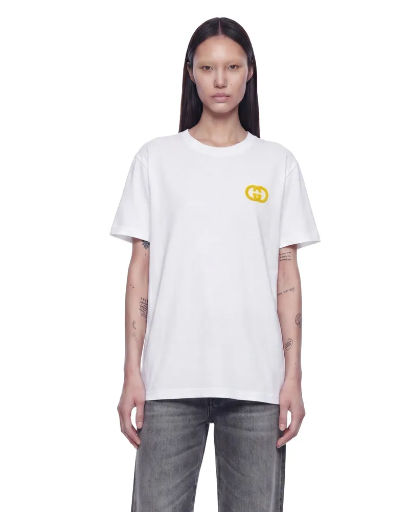 Gucci Medium Cotton Jersey T-Shirt White