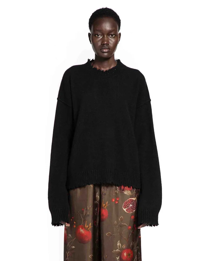 Uma Wang Long Sleeve Sweater Black