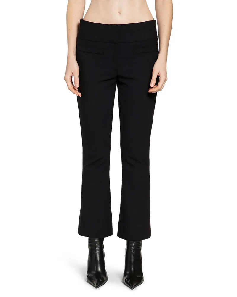 Courrèges Heritage Cropped Bootcut Pants Black